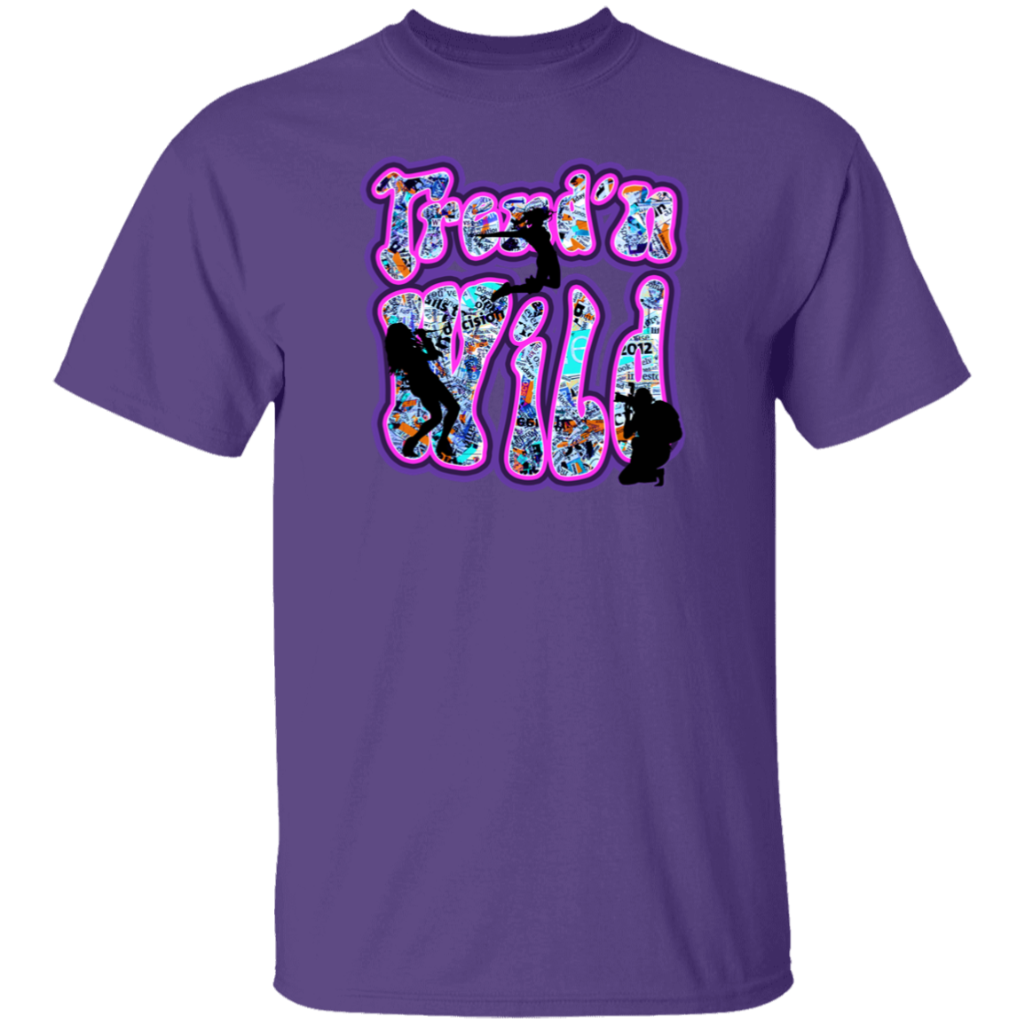 TW Purple Collage T-Shirt - Image 3