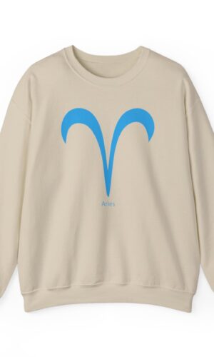 Unisex Aries Blu Logo Sweatshirt