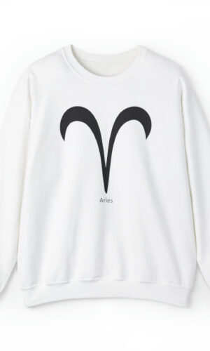 Unisex Aries Blk Logo Sweatshirt