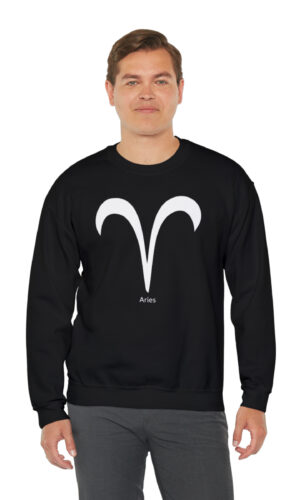 Unisex Aries Wht Logo Sweatshirt