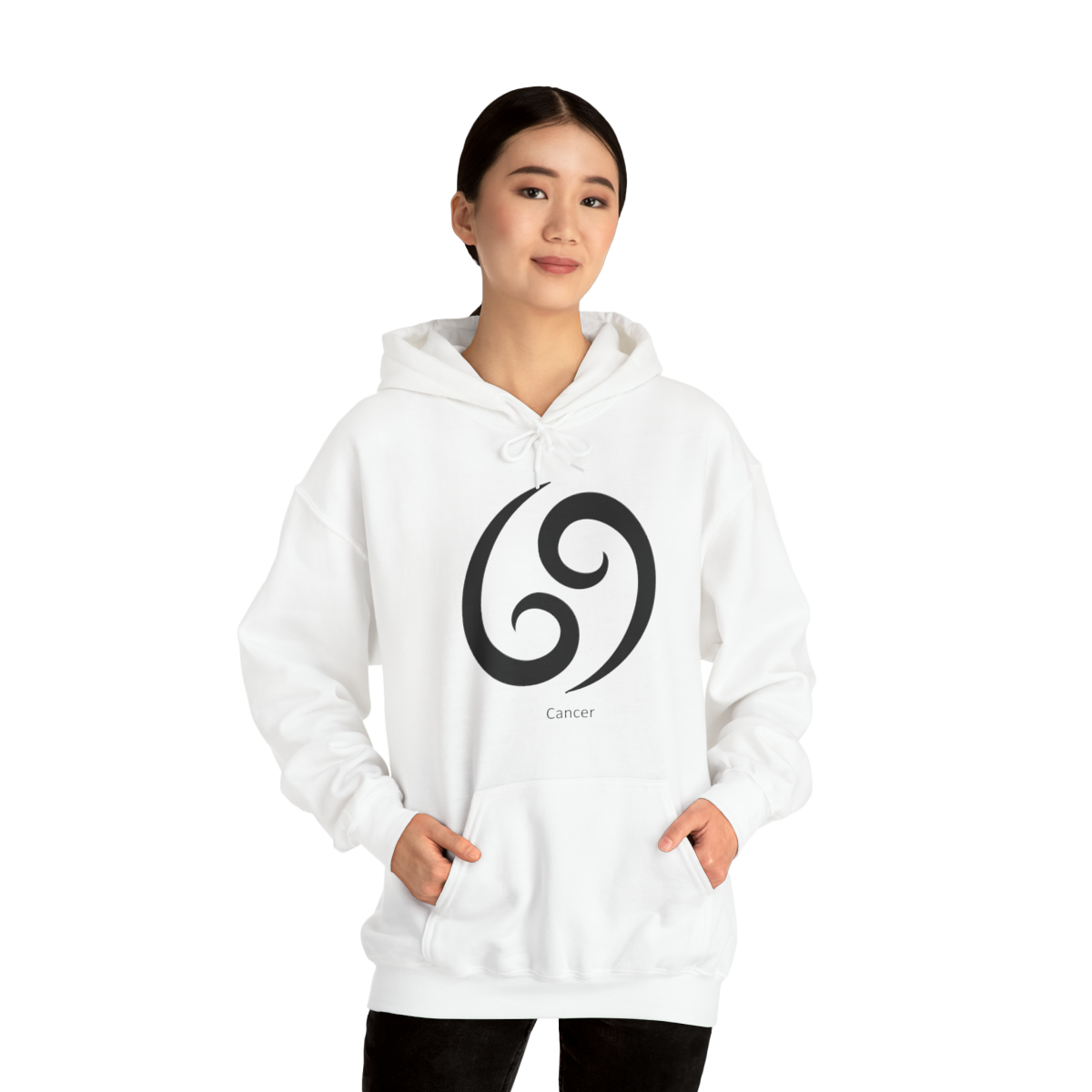 Unisex Cancer Blk Logo Hooded Sweatshirt