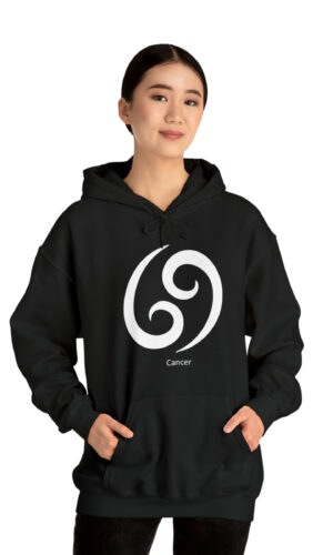 Unisex Cancer Wht Logo Hooded Sweatshirt