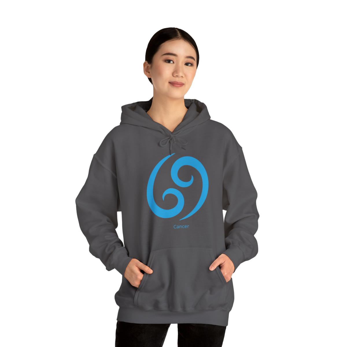 Unisex Cancer Blu Logo Hooded Sweatshirt